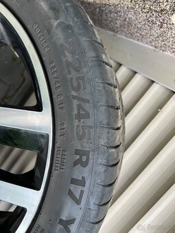 ALU kola VW Madrid R17 5x112 + letní pneu 225/45 - 9