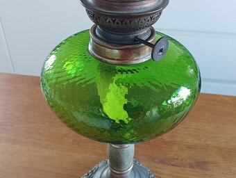 ART DECO STAROŽITNÁ PETROLEJOVÁ LAMPA GAUDARD, FRANCIE 1920 - 9