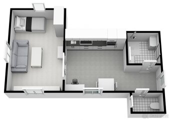 Pronájem bytu 1+1, 42 m2, Mariánské Lázně, Hlavní třída - 9
