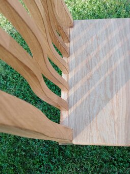 Jídelní židle masiv dub tvarovaná - 9