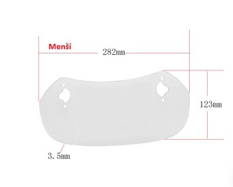 Uni deflektor(prodloužení)plexi chopper,skůtr,apod. - 9