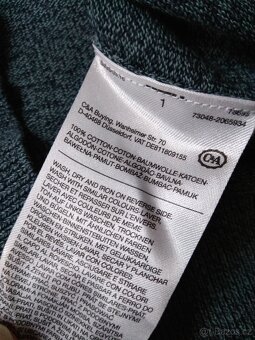 Nový pánský bavlněný svetr C&A - modro-šedý, L - 9