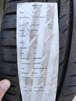 Letní sada ALU KOLA 6,5Jx16H2 ET42, NEXEN 205/55 R16 91V (6m - 9