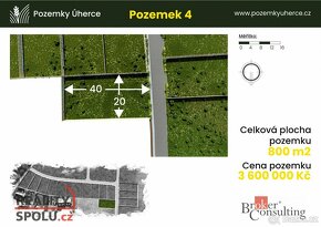 Prodej, pozemky/bydlení, 800 m2, Úherce , Plzeň-sever [ID 39 - 9