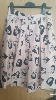 Retro objemová sukně s všitou objemovou spodničkou MOHITO - 9
