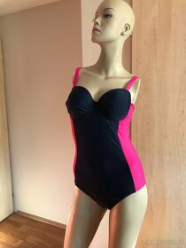 Modro-růžové jednodílné plavky vel.46B - 9