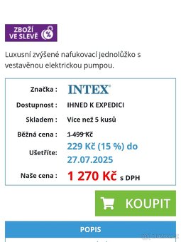 Nafukovací postel s vestavěnou elektrickou pumpou - 9