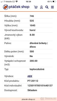 Rohová krbová vložka ABX - 9