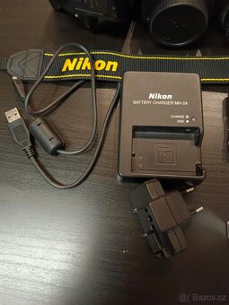 Nikon D5200 + 3 objektivy + bohaté příslušenství - 9