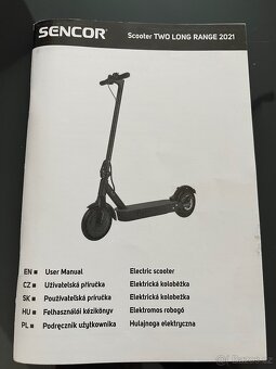 Elektrická koloběžka Sencor Scooter TWO RANGE 2021 - 9