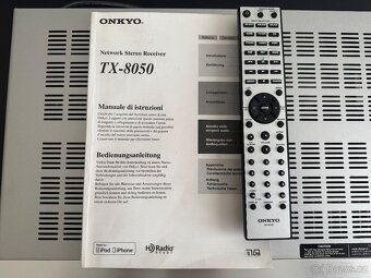 Stereo Receiver Zesilovač ONKYO TX-8050 DLNA USB dálkové ovl - 9
