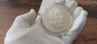 Panama 20 Balboas 1974 Proof v etui. - 9
