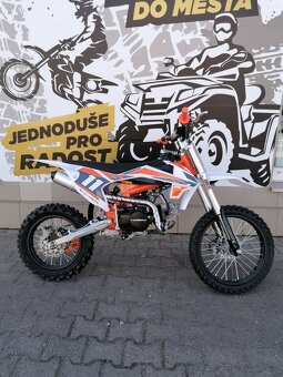 Pitbike Shark 125ccm 17x14 oranžová - 9