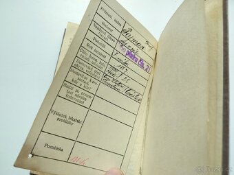 Vojenská knížka Pěší pluk 21 Čáslav 1923 Česká Lhotice - 9