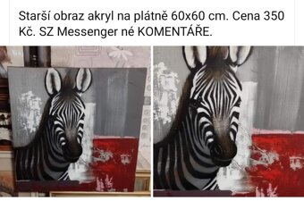 Staré obrazy viz fota. Ceny a rozměry viz fota. - 9