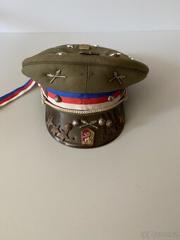 čepice brigadýrka vojenská čepice stará uniforma voják - 9