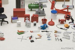 Sada vybavení dílny - diorama 1:18 AUTOart - 9