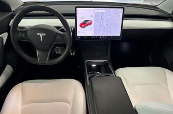 Tesla Model 3 red 2021 refresh, bílý int. Long Range SoH 93% - 9