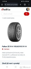 Disky megan 6,5 J 15-45,195/65 R 15 91 - 9