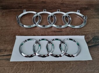 AUDI chromove znaky loga AUDI kruhy - 9