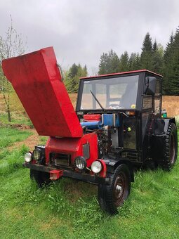 Malotraktor domácí výroby s vozíkem - 9