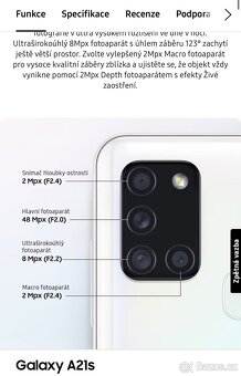 Samsung Galaxy A21s Dual SIM 32 GB bílý - 9