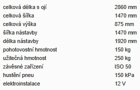 Vozík za OA typ KPN 250 (Wartburk kola - bez poklic) - 9