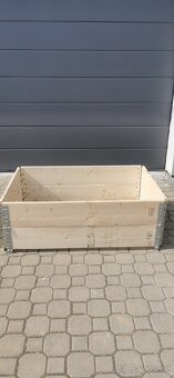 Vyvýšené záhony - NOVÉ stohovatelné ohrádky 120x80x20cm - 9