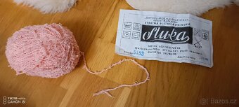 Retro krásná efektní bavl.příze Sluka 4ks - 9