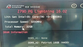 Nový PC s RTX 5070 Ti, i9 13900KS, AsRock Z790, DDR5 32GB - 9