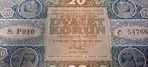 20 KORUN ČSR 1919 PŘEKRÁSNÝ STAV - 9