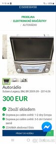 NAVIGAČNÍ SYSTEM SUBARU LEGACY OUTBACK - 9
