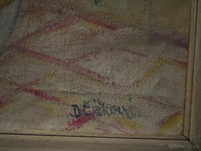 Starožitný obraz D. Čížkové - 9