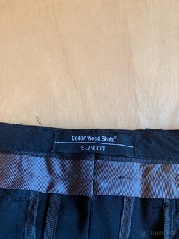 pánský černý oblek - vel. M - slim fit - 9