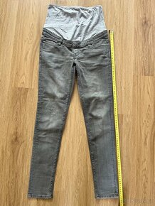 Set těhotenské oblečení jeans kalhoty trička svetr 36S - 9