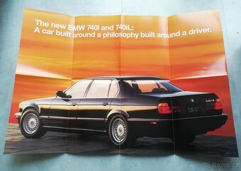 BMW E32 katalog 740i, 740il, M60B40, plakát - 9