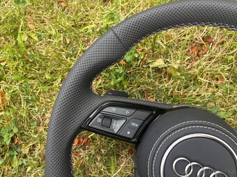 AUDI VOLANT ZKOSENY SPORTOVY + PADLA + AIRBAG - 9