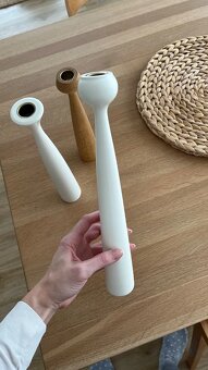 Designové svícny Applicata bílá/dub - 9