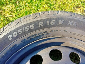 Plechové disky VW 5x112 R16 s pneu - 9