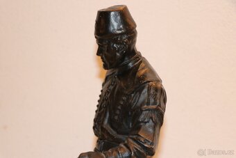 Horník havíř doly uhlí těžba socha soška (525J) - 9