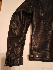 dámská kožená moto bunda - 9