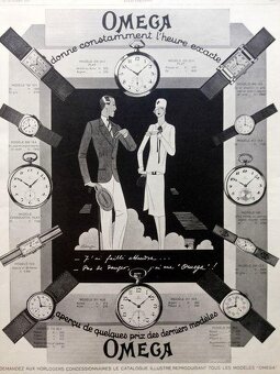 Starožitné švýcarské hodinky Omega ART DÉCO 1930 - 9