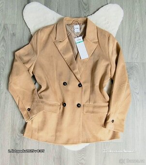 Dámské teplejší sako z umělého semiše v. Xl. - 9