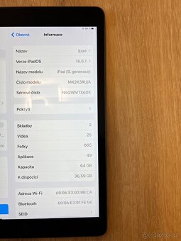 Apple IPad 9. generace Wi-fi 64 gb - 9