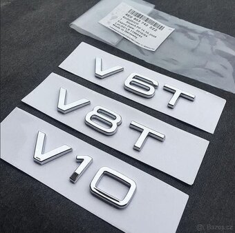 Napis logo AUDI V6T V8T oznaceni na blatnik - 9