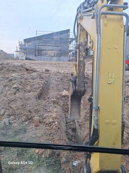 Výkopové práce minibagrem Yanmar, přeprava vozíkem 3t - 9