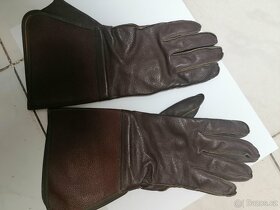 Kožené rukavice na motorku retro Top. - 9