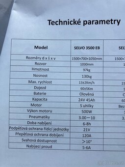 SELVO 3500RB - elektrická tříkolka - 9