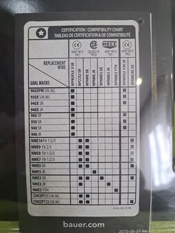 BAUER mriežky na brankarsku masku - 9