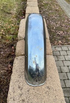 Jawa 350 634 638 - přední blatník chrom - 9